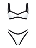 Jade-Contrast Trim Set