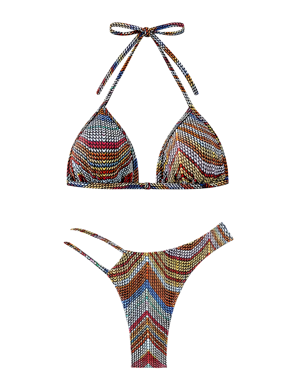 Gia-Zigzag V Bikini