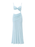 Luna–Twist Satin Dress