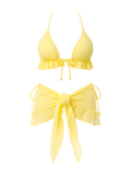 Ruffle-Bikini Set with Wrap