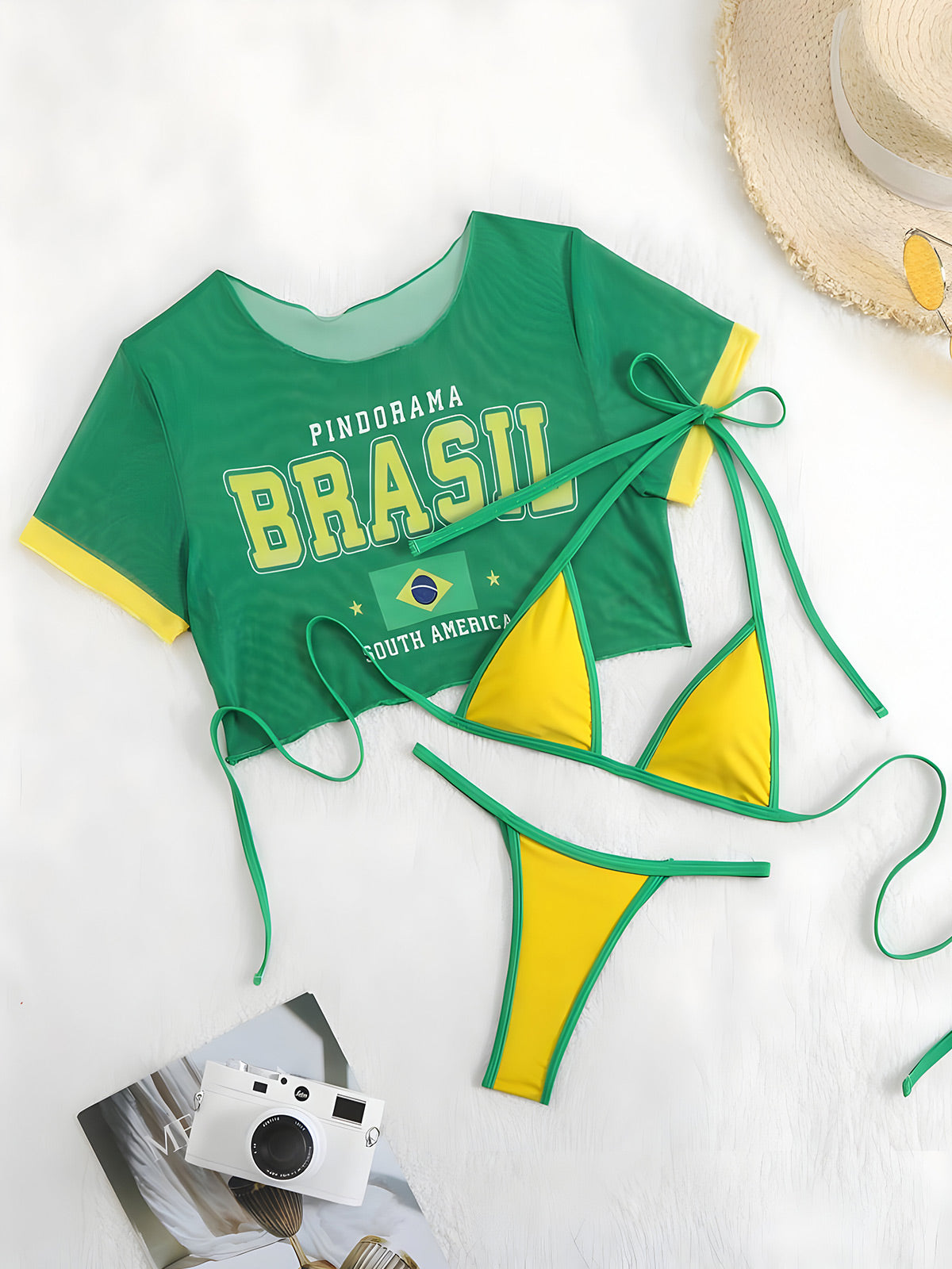Nala-Green Edge Bikini