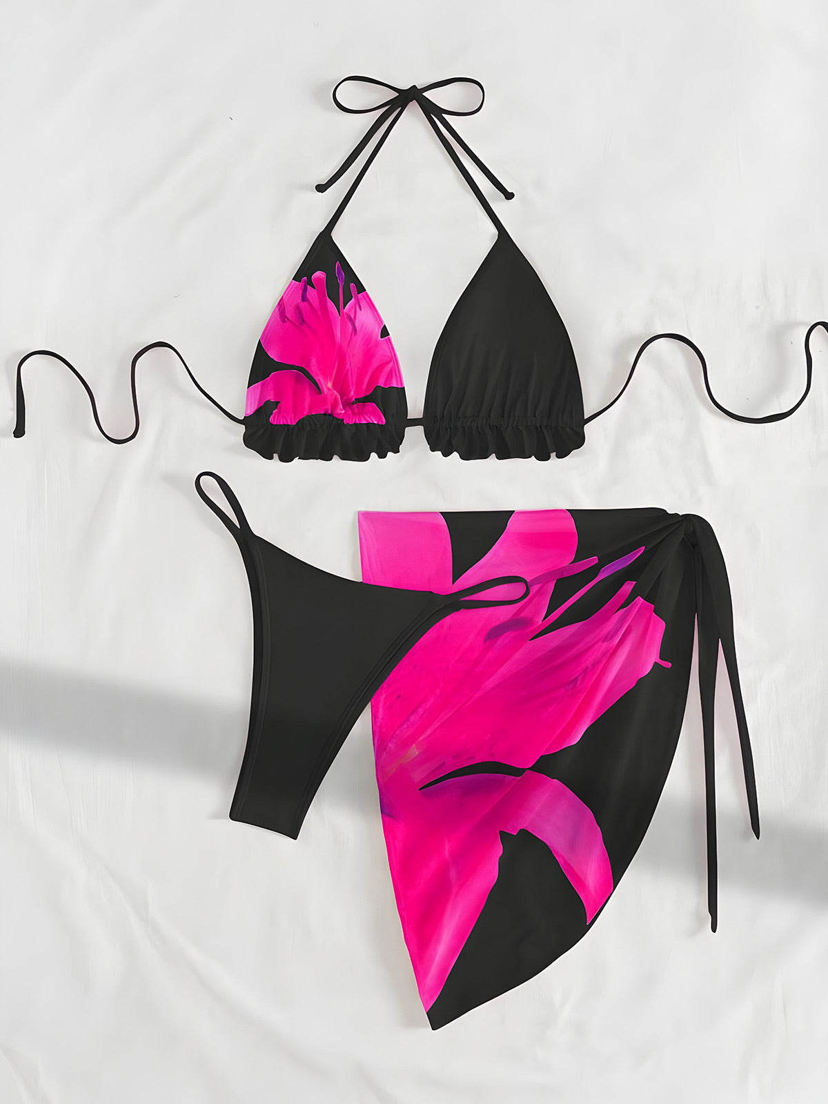Rina-Floral Ruffle Set