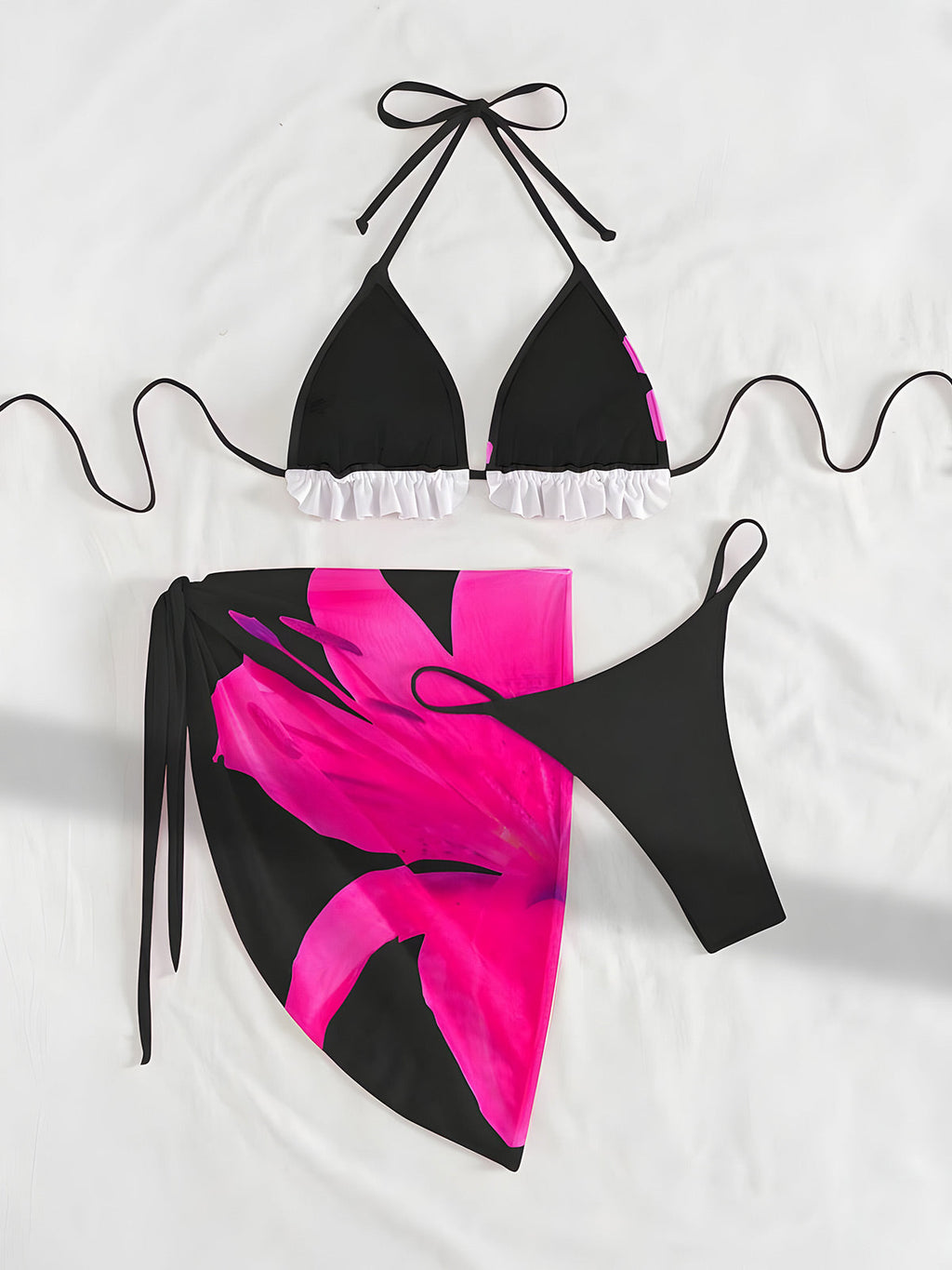 Rina-Floral Ruffle Set