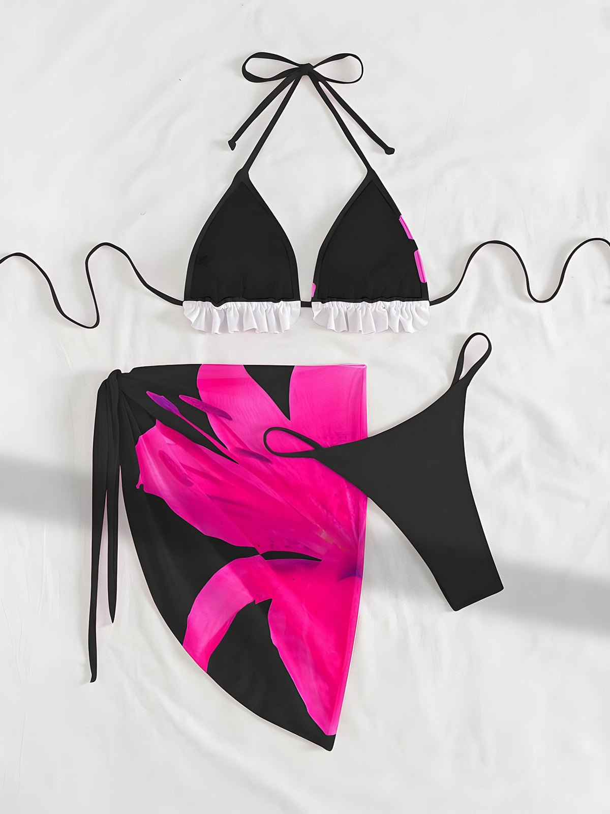 Rina-Floral Ruffle Set