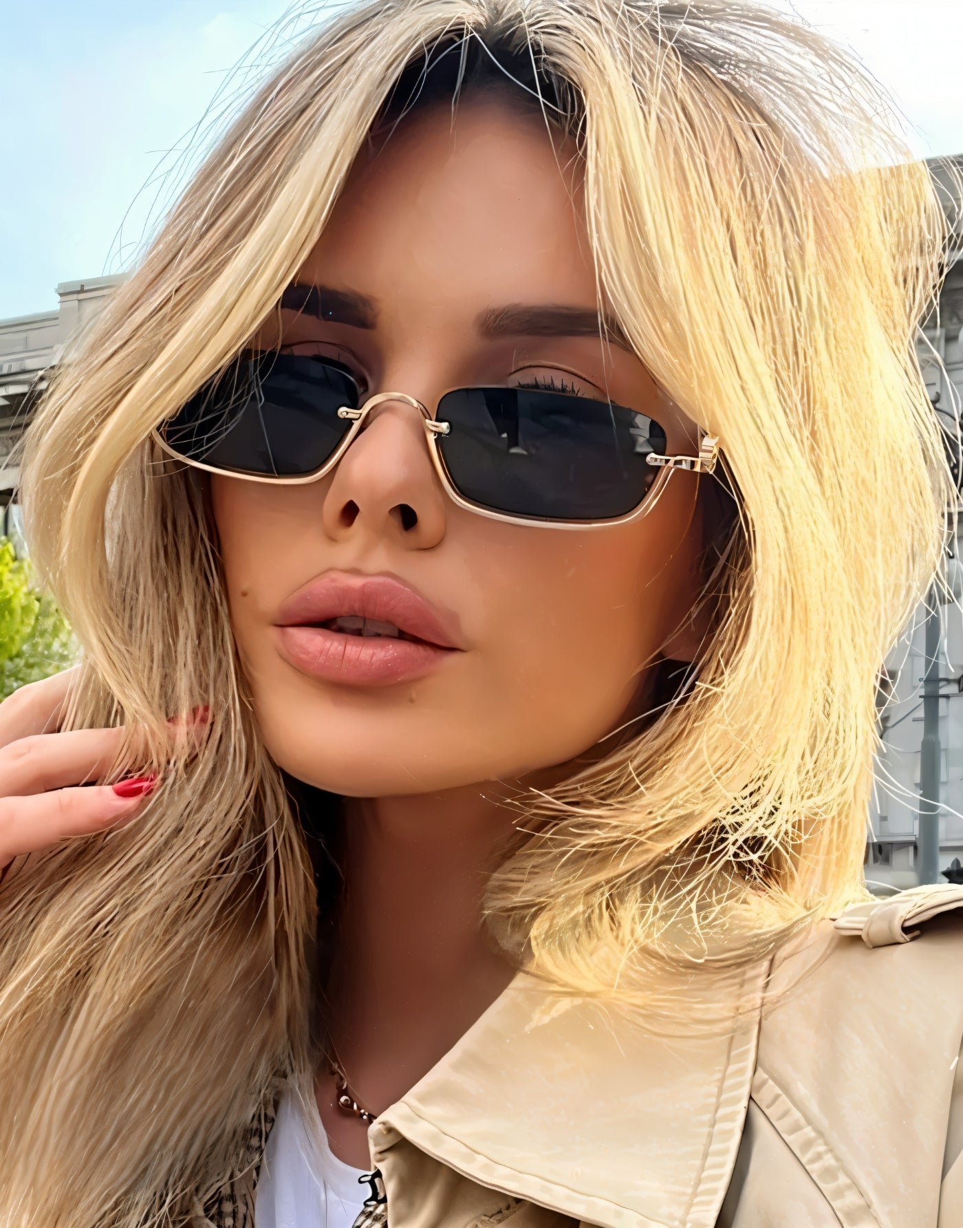 ALYA-GOLD EDGE FRAME