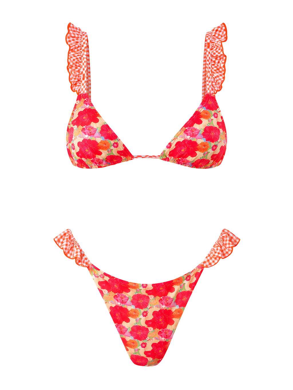 Vera-Floral Ruffle Bikini