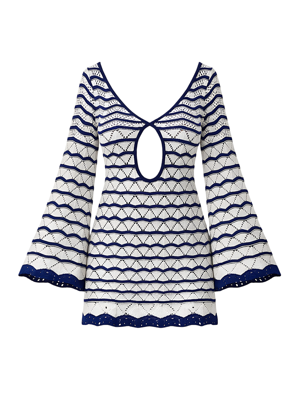 Ivy-Wave Cut Dress