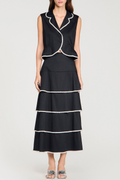 Adelbo Beaded Collar Top