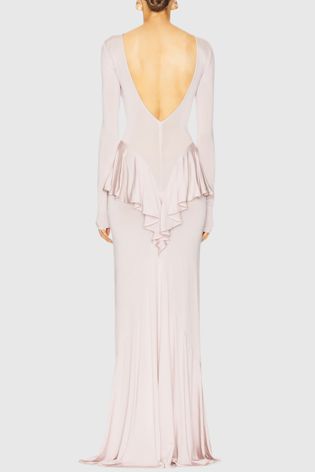 Adhara Ruffle Split Maxi Dress - Pink