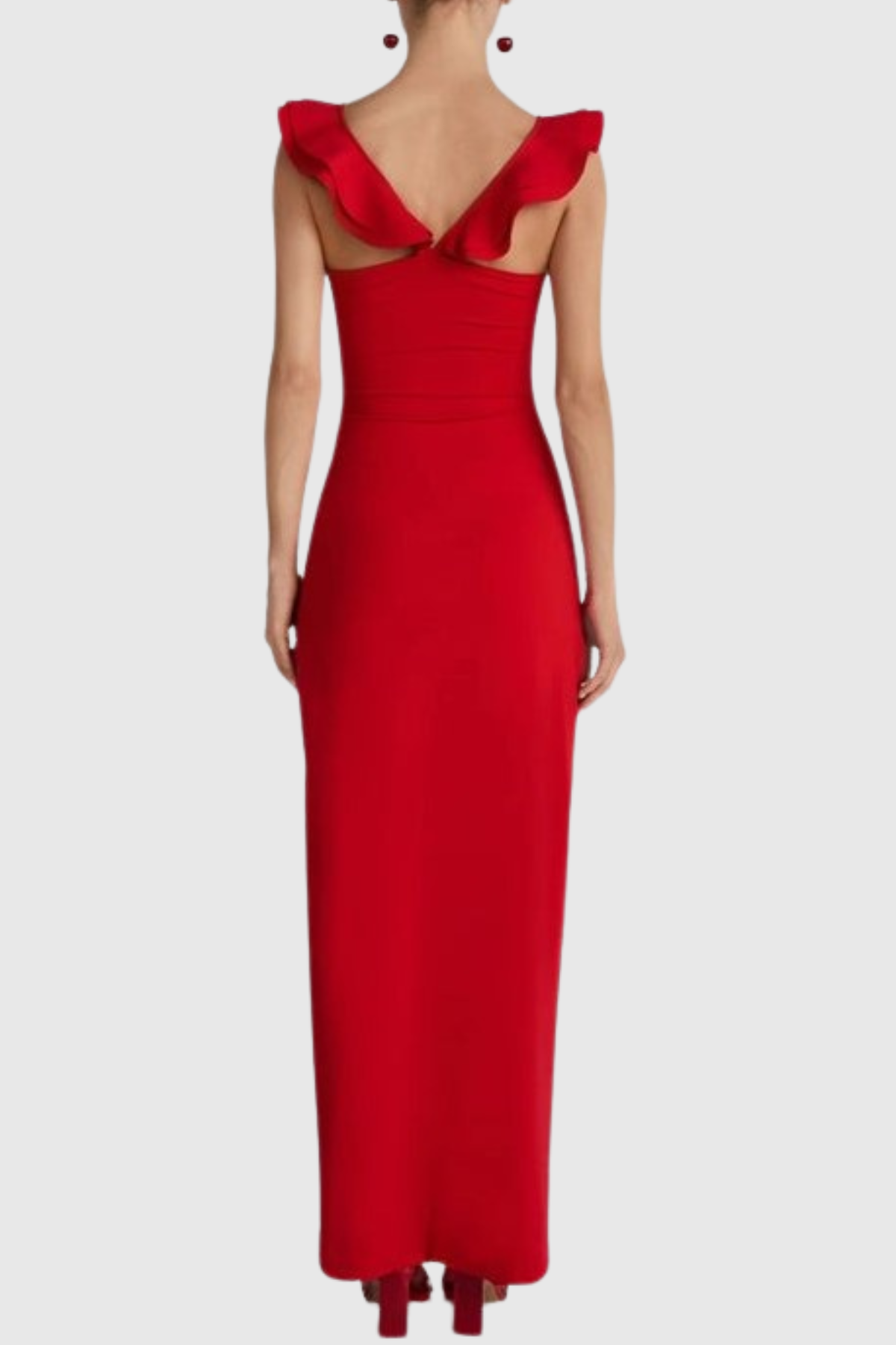 Adira Floral Ruffle Sleeveless Maxi Dress