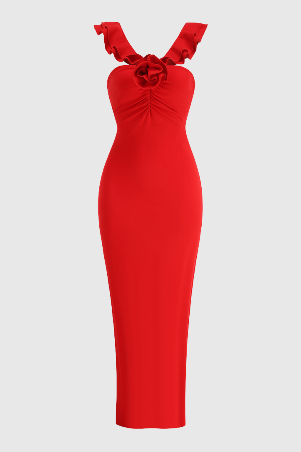 Adira Floral Ruffle Sleeveless Maxi Dress