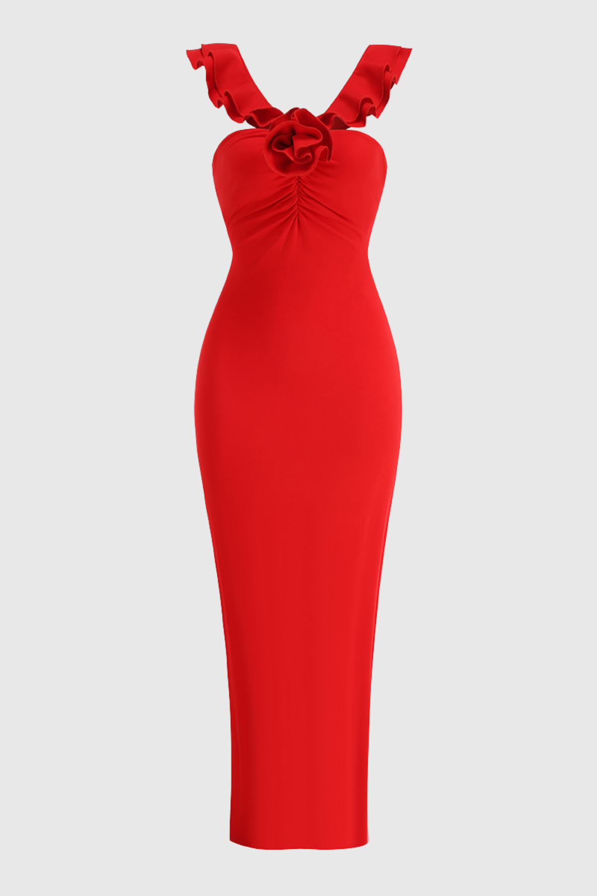 Adira Floral Ruffle Sleeveless Maxi Dress