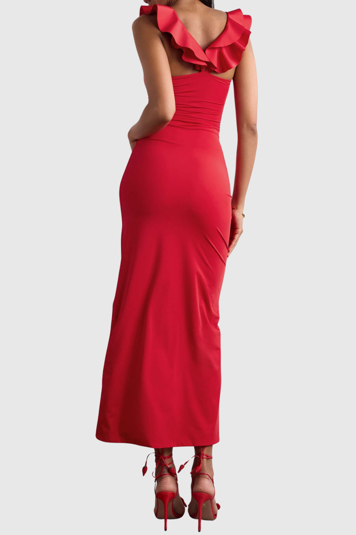 Adira Floral Ruffle Sleeveless Maxi Dress