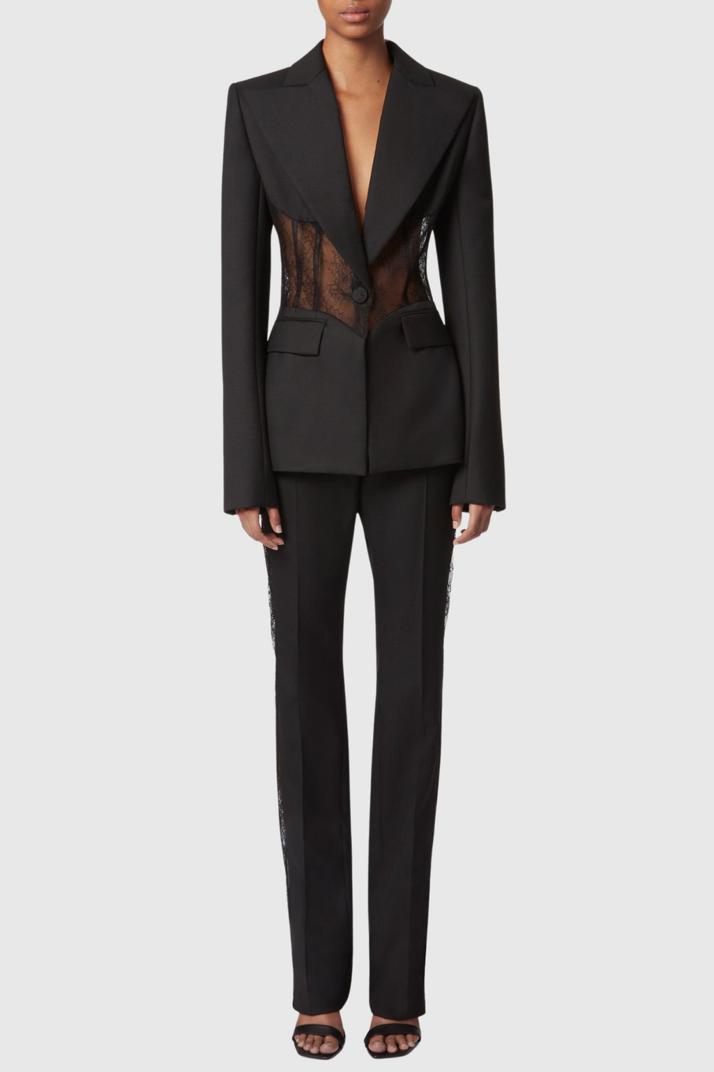 Aedin Lace Corset Blazer