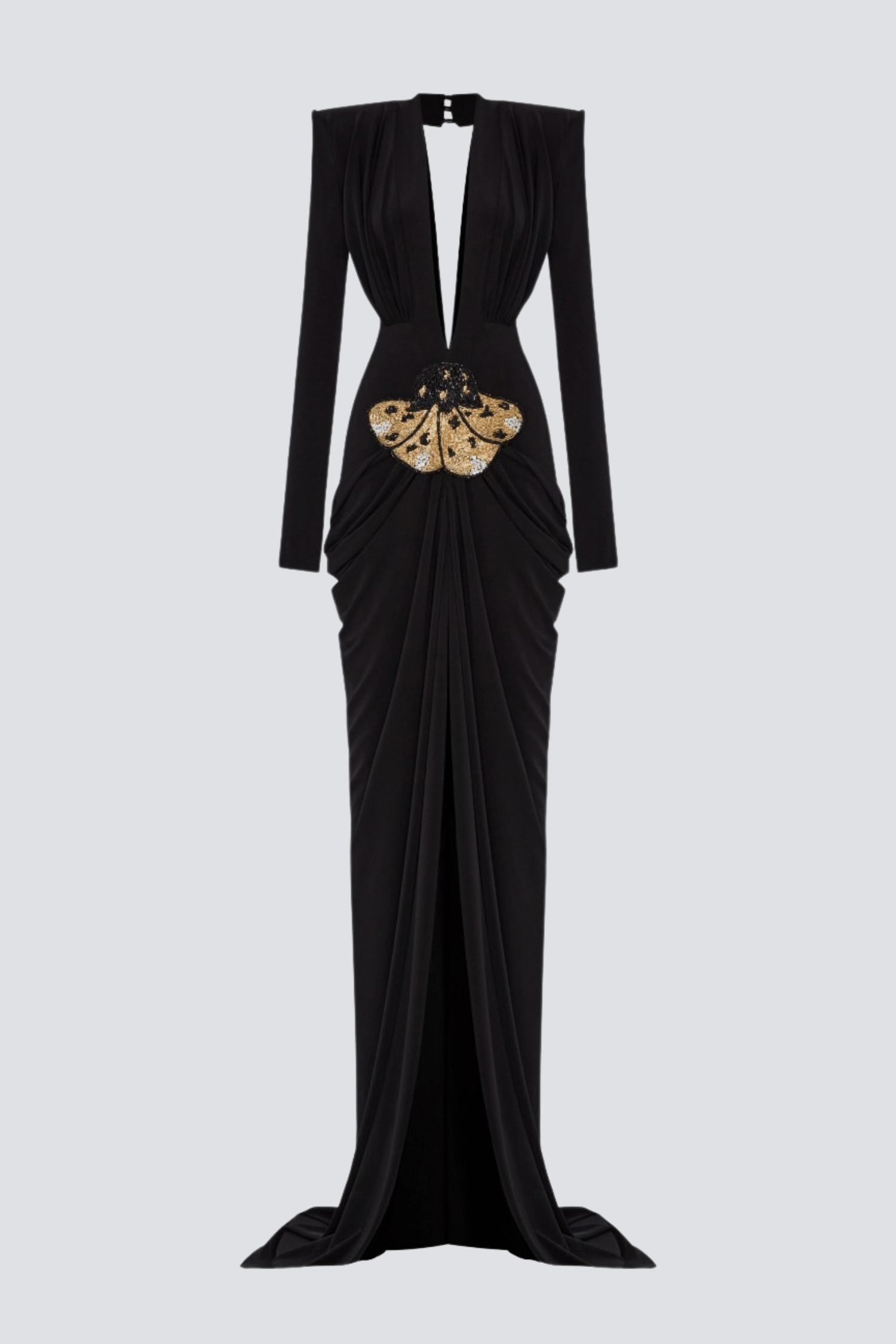 Agata V-neck Ruched Maxi Dress