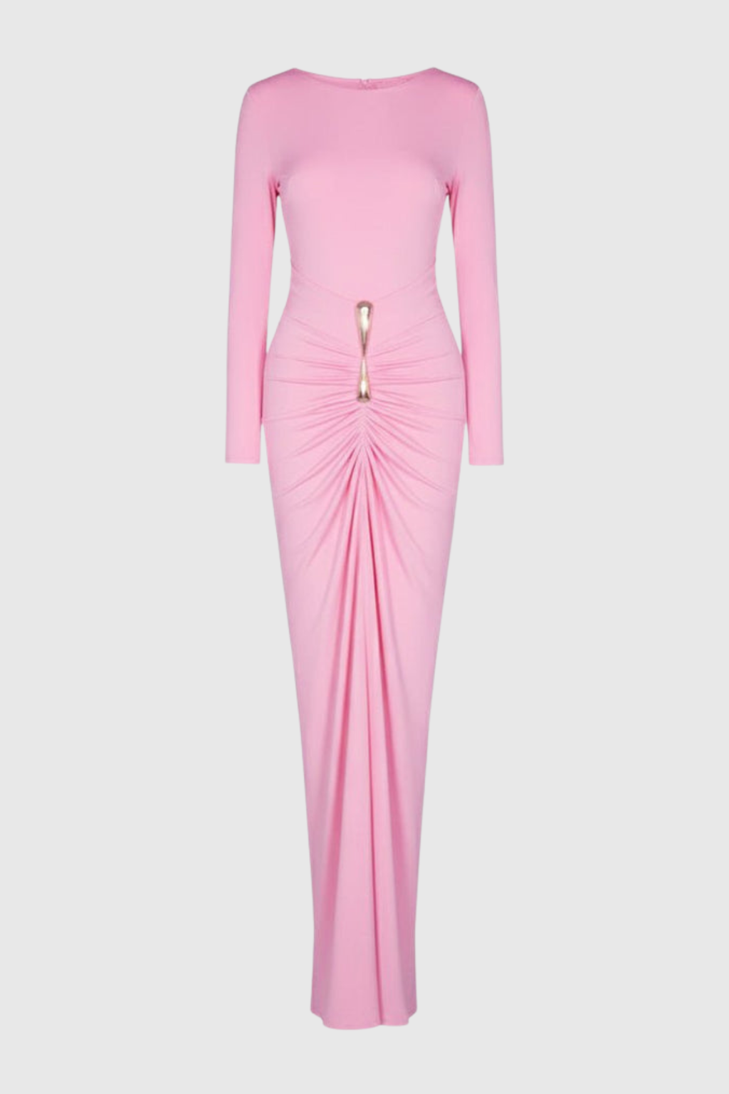 Amade Embellished Ruched Maxi Dress - Pink
