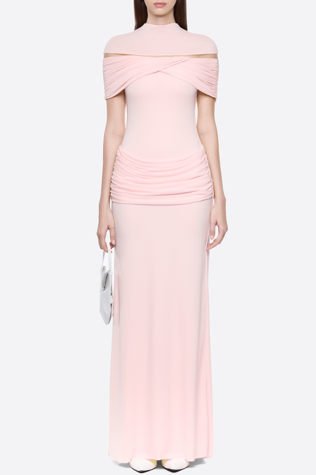 Amoda Cutout Ruched Maxi Dress - Pink