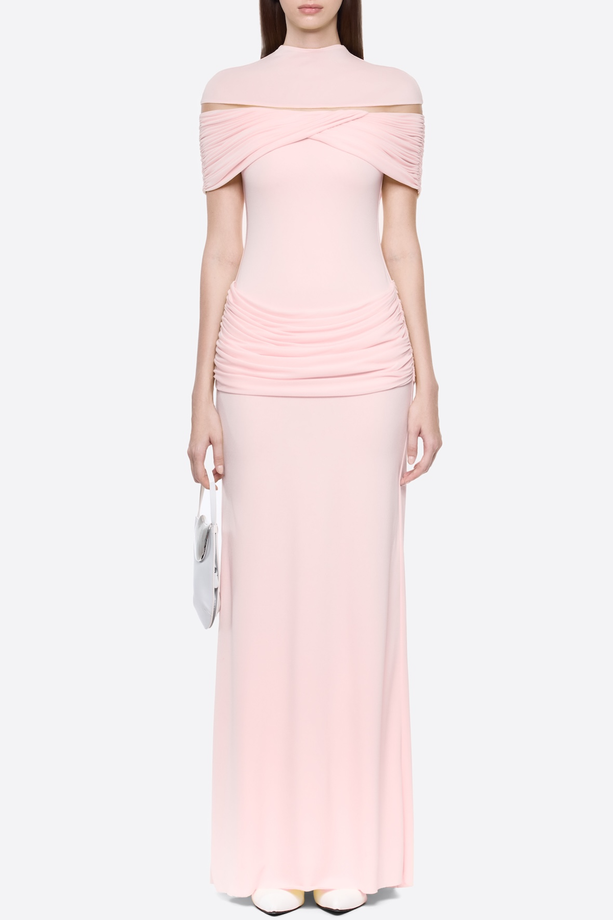 Amoda Cutout Ruched Maxi Dress - Pink