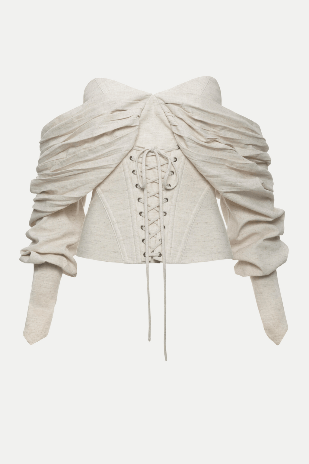 Andaia Off Shoulder Lace Up Corset Top