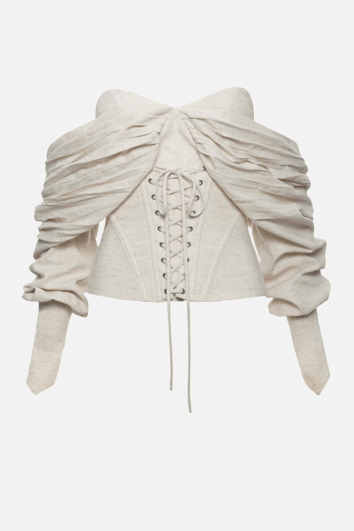 Andaia Off Shoulder Lace Up Corset Top