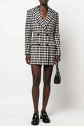 Andya Houndstooth Tweed Blazer