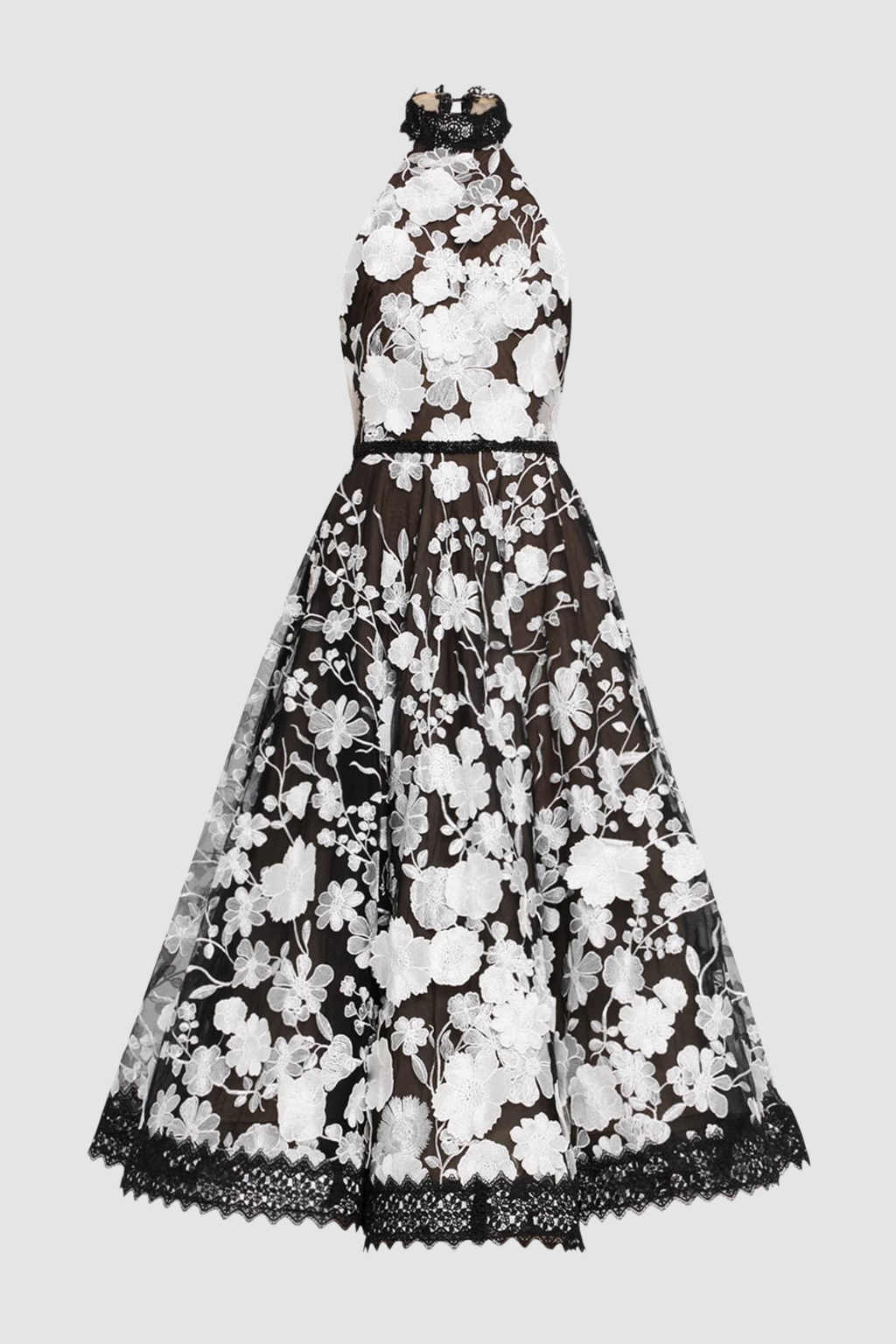 Anett Halter Floral Embroidered Midi Dress