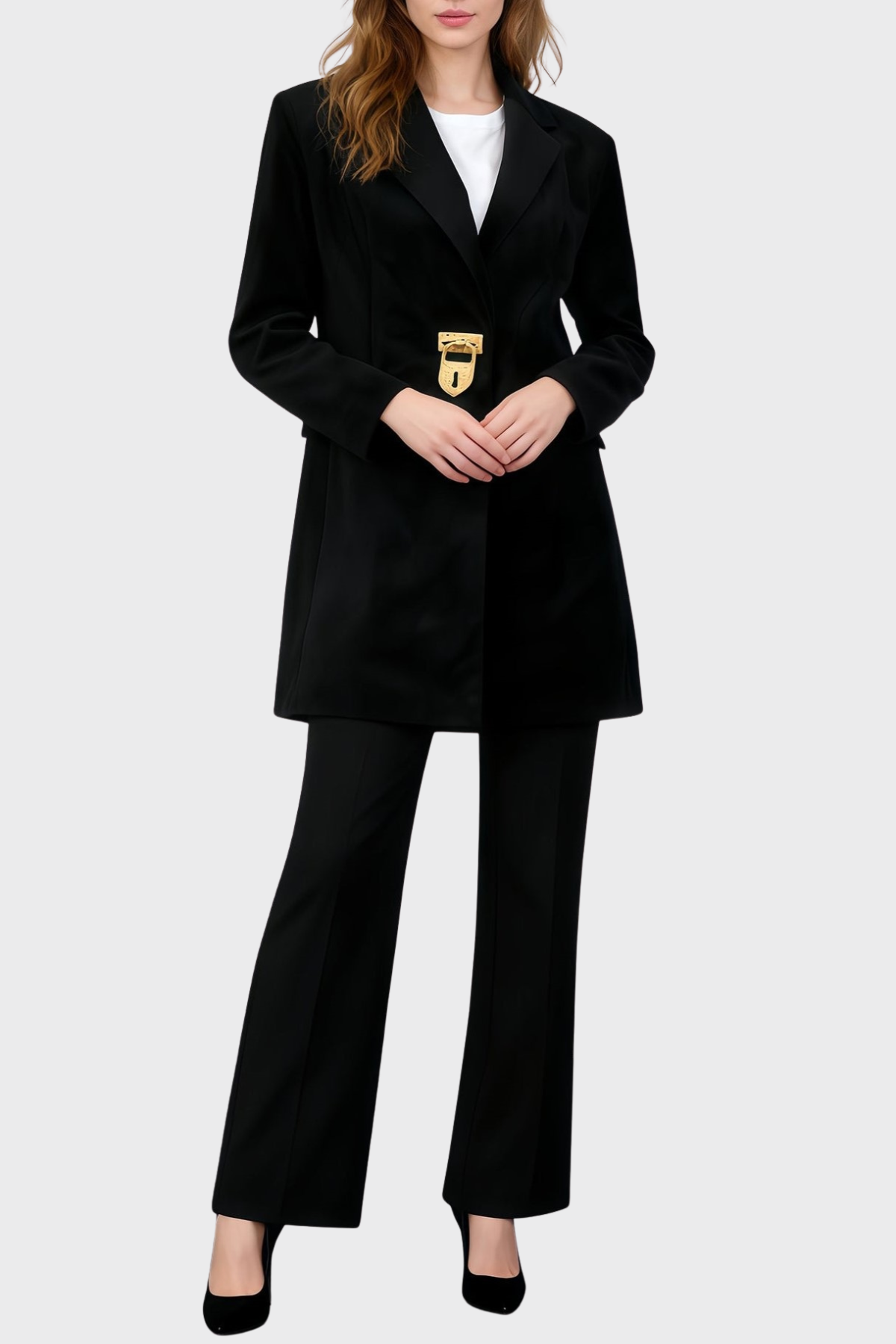 Annick Keyhole Lace Up Blazer