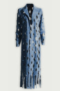 Annie Geometric Hollow Denim Coat