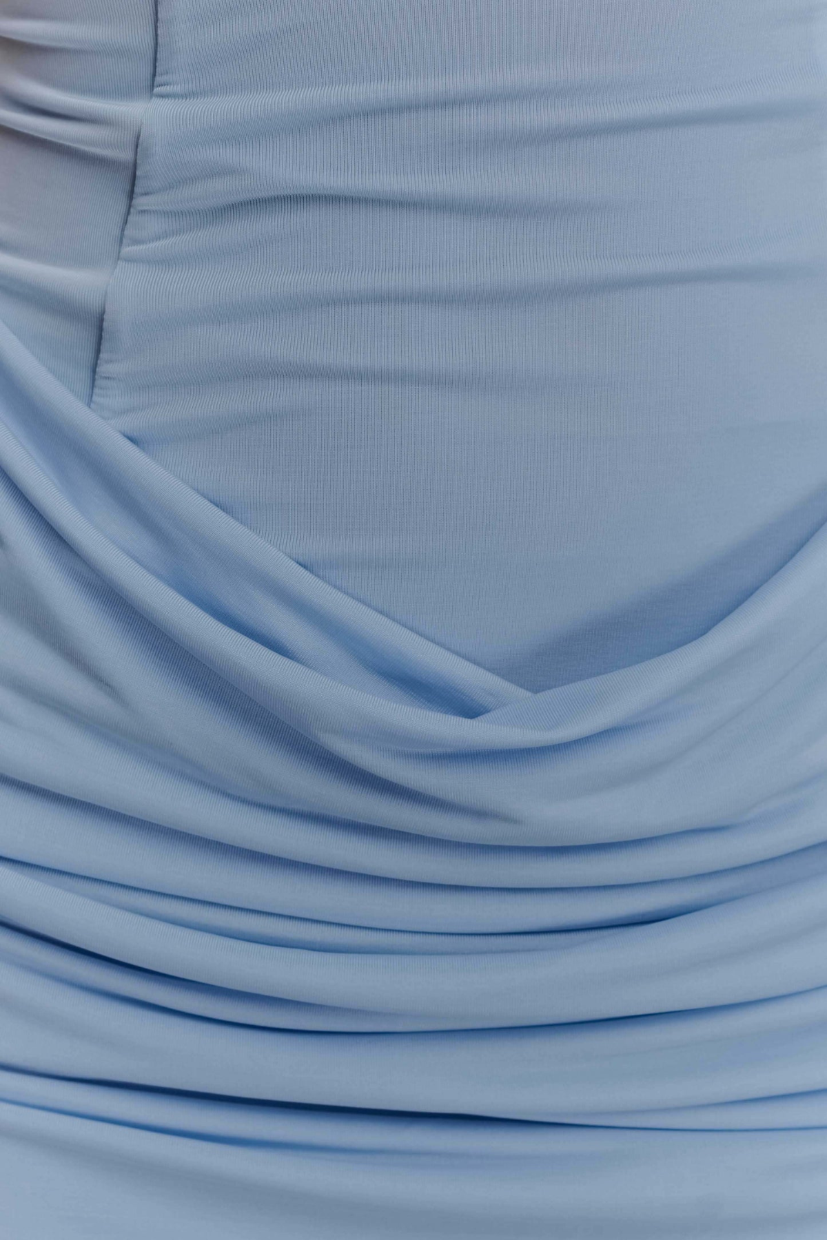 Aranta Strapless Ruched Mini Dress -Blue