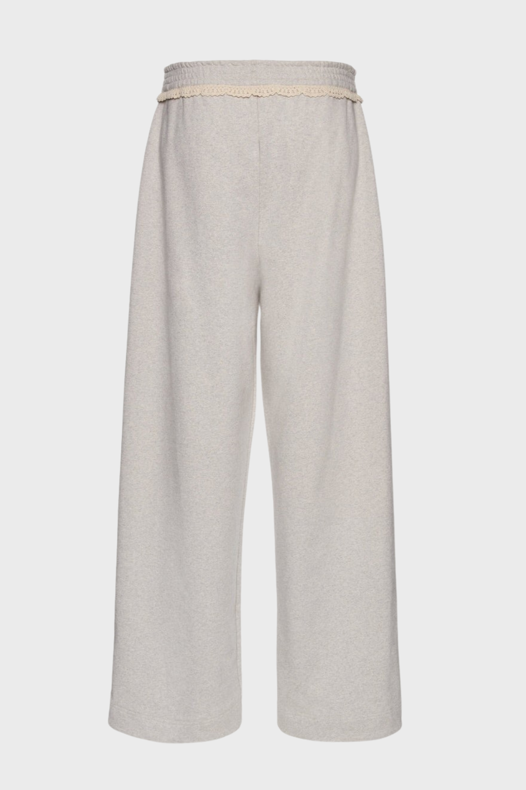 Ardesia Crochet-trimmed Sweatpants - Grey