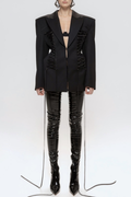 Aroa Lace Up Blazer