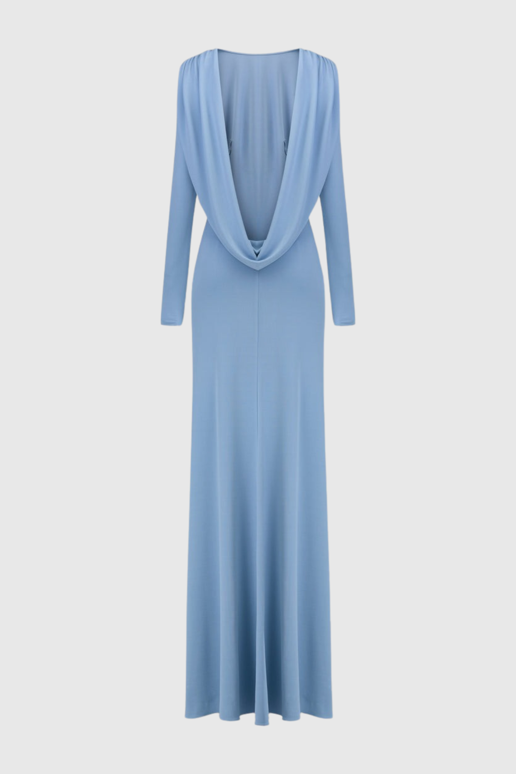 Asten Backless Draped Maxi Dress