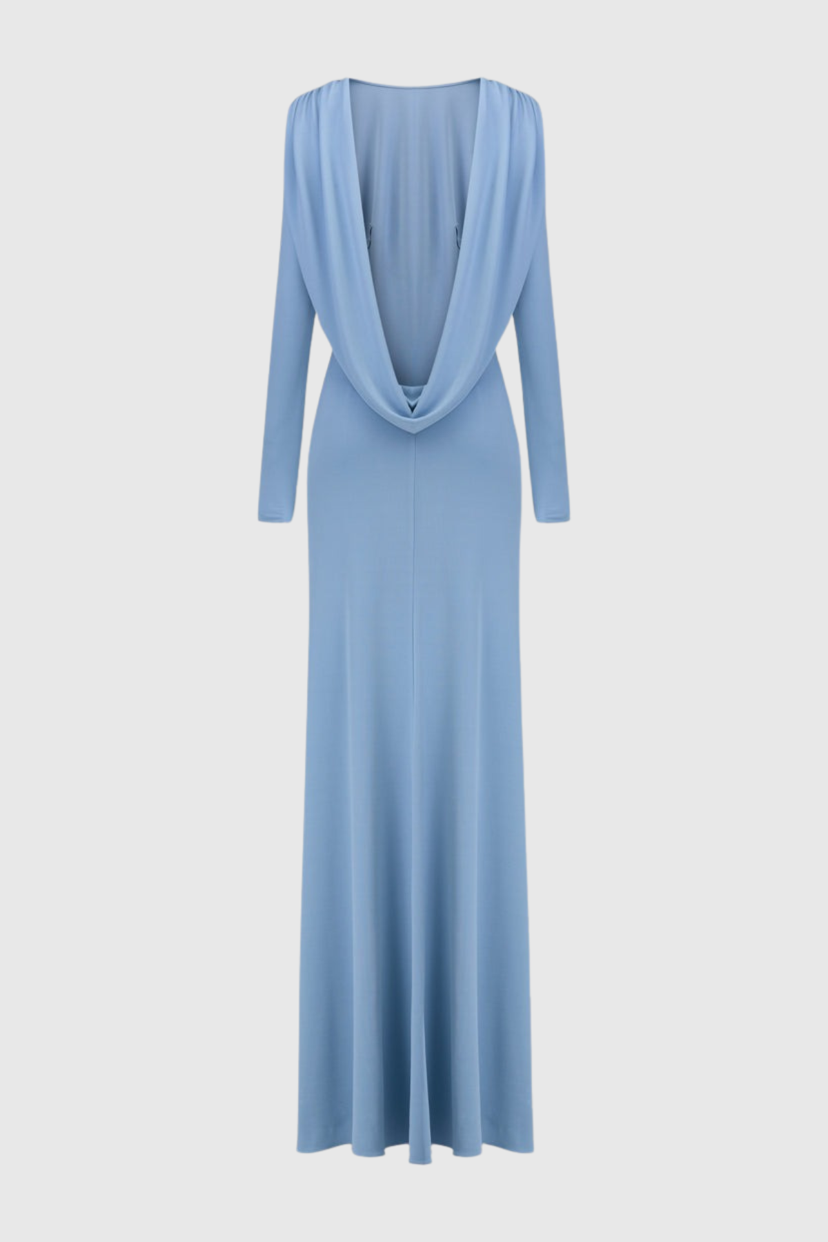 Asten Backless Draped Maxi Dress