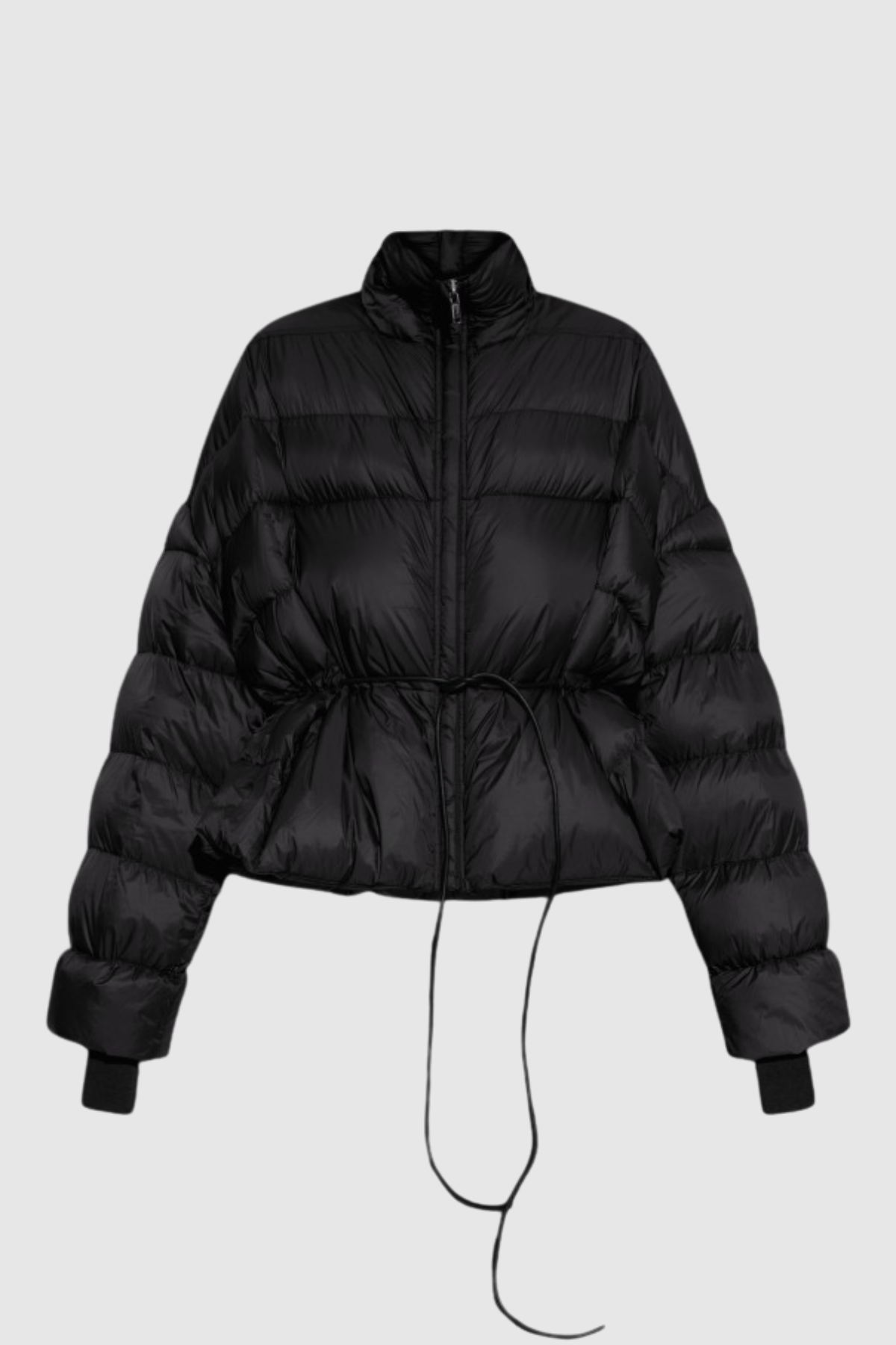 Berfara Quilted Drawstring Jacket - Black