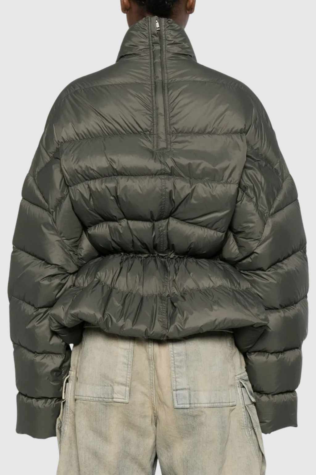 Berfara Quilted Drawstring Jacket - Green