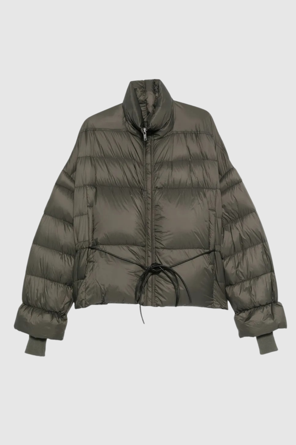 Berfara Quilted Drawstring Jacket - Green
