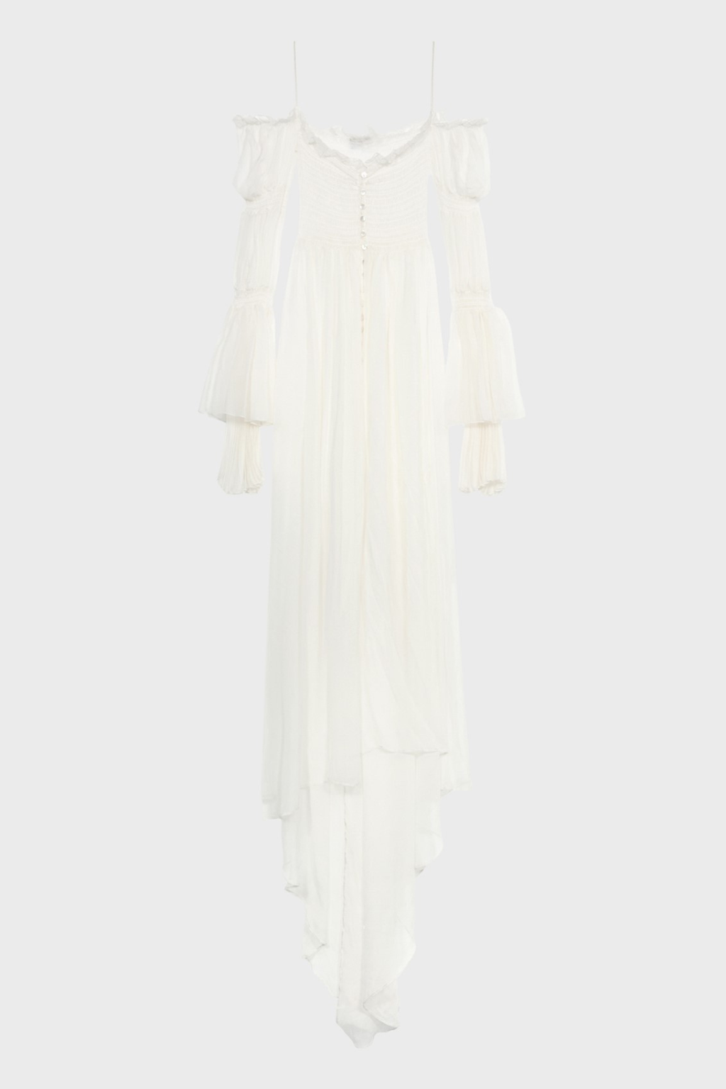Biedo Off Shoulder Chiffon Maxi Dress