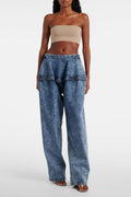 Blonde Wide-leg Jeans
