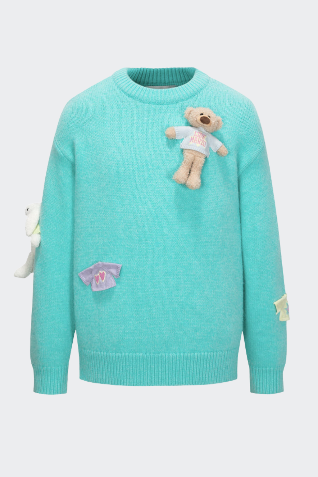 Brasa 3D Bear Sweater - Blue