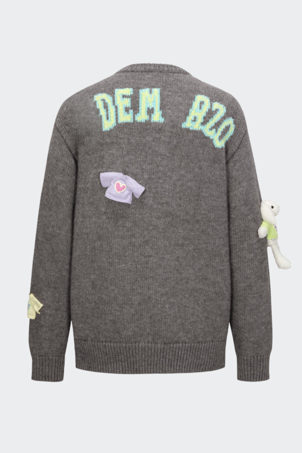 Brasa 3D Bear Sweater - Grey