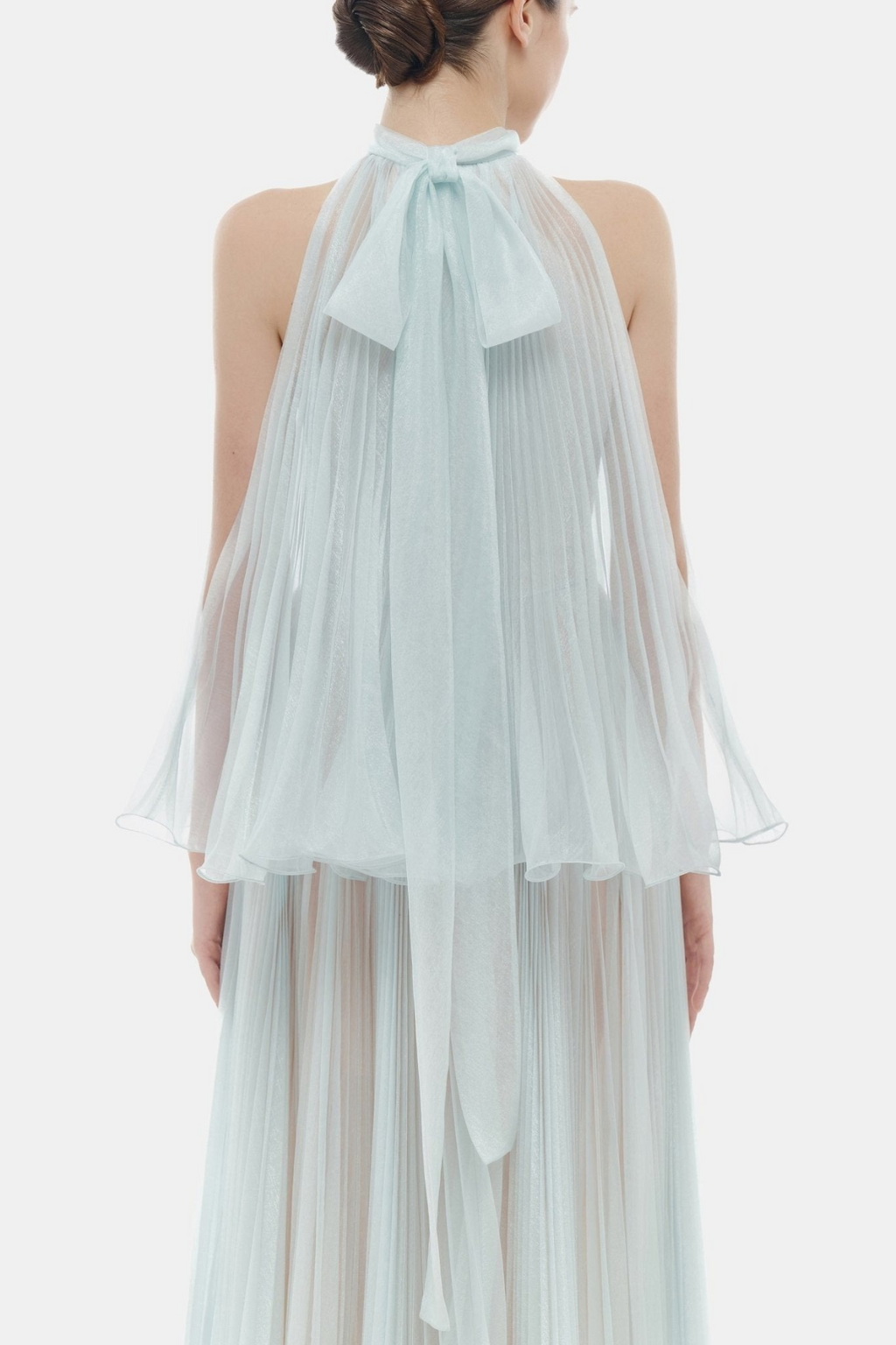 Cailyn Sleeveless Pleated Maxi Dress - Blue