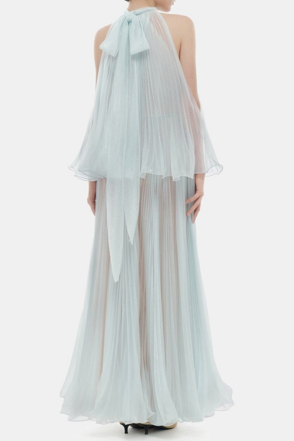 Cailyn Sleeveless Pleated Maxi Dress - Blue