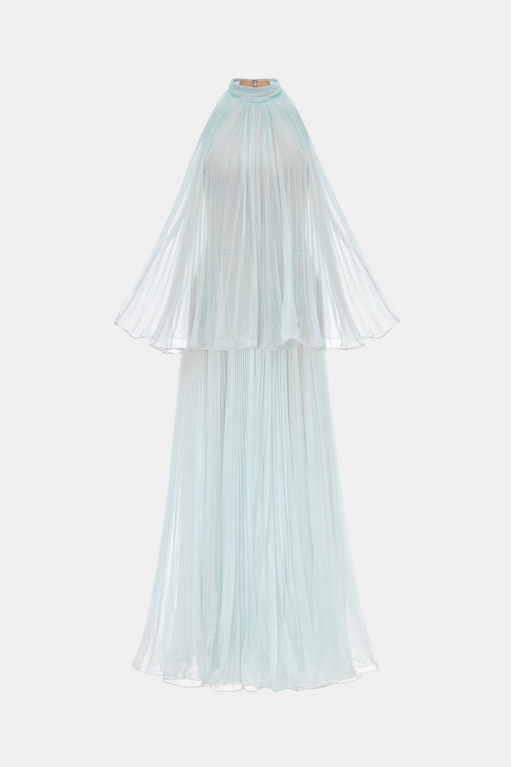Cailyn Sleeveless Pleated Maxi Dress - Blue