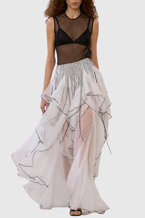 Caleba Ruffle Maxi Skirt