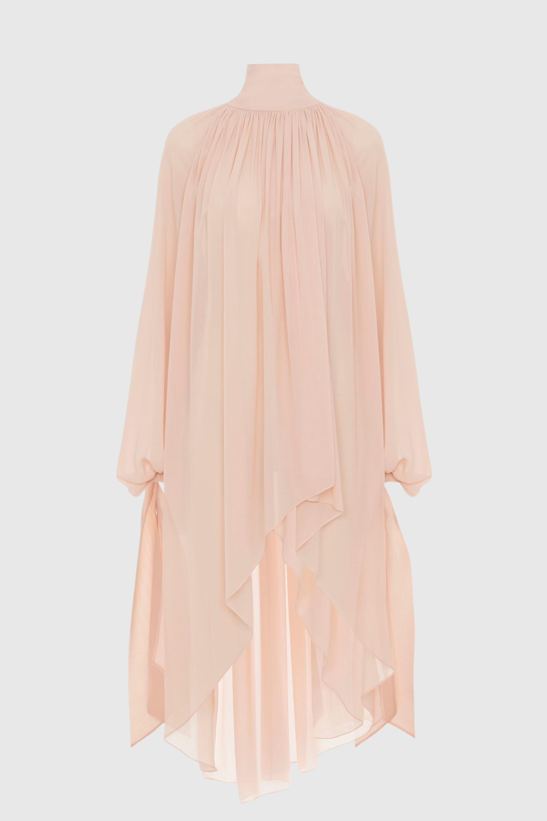 Carii Ruched Blouse - Beige