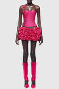 Chakal Flower Corset Bandage Set - Pink