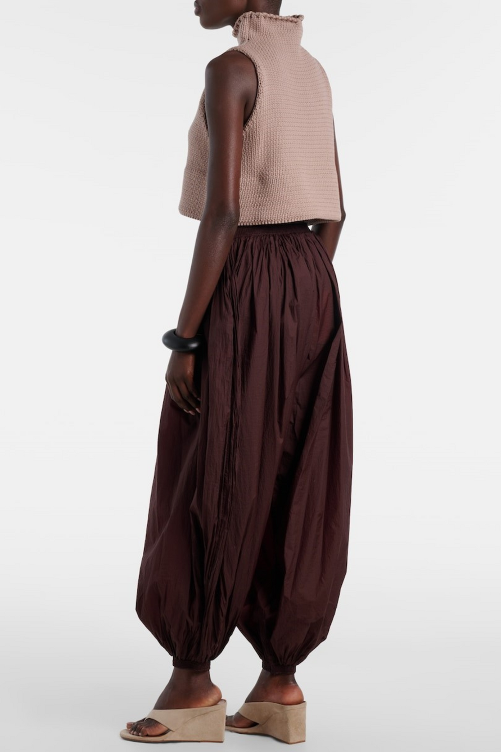 Chrisop Ribbed-knit Tank Top - Chocolate