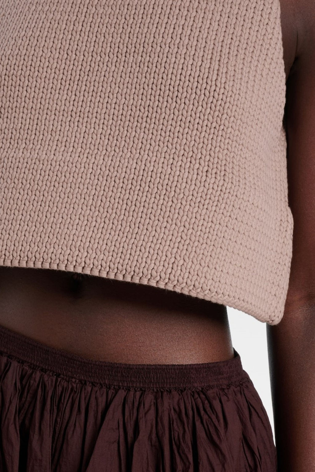 Chrisop Ribbed-knit Tank Top - Chocolate