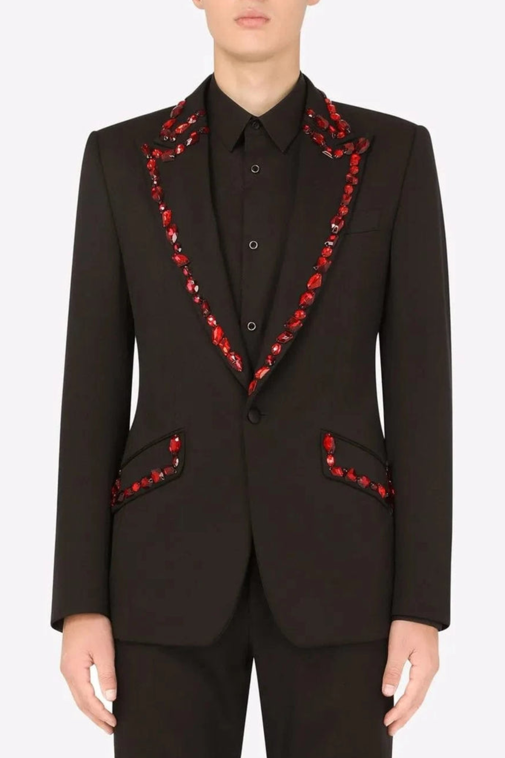 Cicero Rhinestone Embellished Blazer