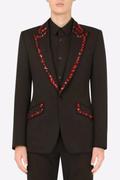 Cicero Rhinestone Embellished Blazer